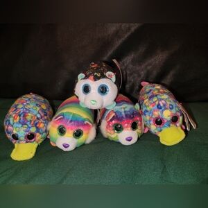 Colorful Plush Toy Set x5 MCDONALDS TY BEANIE BOOS